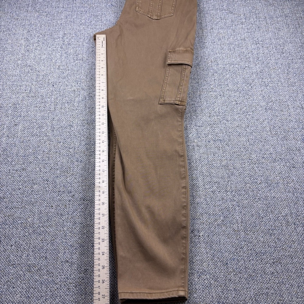 SPANX Stretch Twill Ankle Cargo Pants Honey Glow Brown Women Pull On Slim Sz XL - Picture 7 of 8